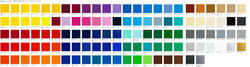 Oracal 751 A4 colour chart