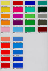 Oracal 8300 A4 colour chart
