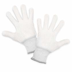 Bílé bavlněné rukavice